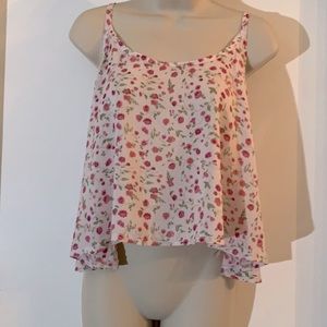 Abercrombie cute floral crop top